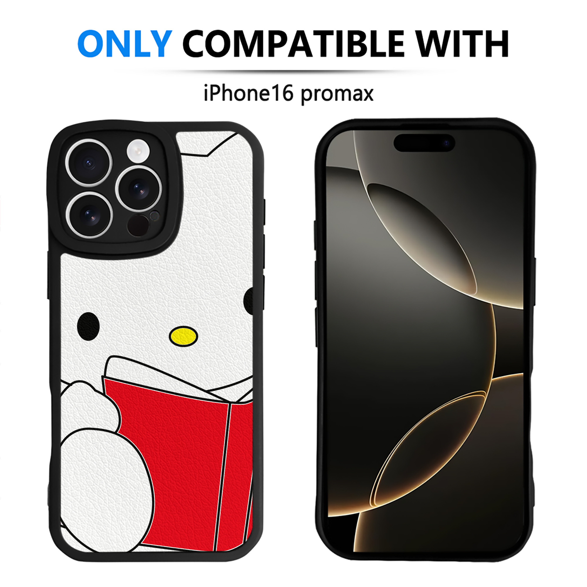 （画像用） Hello Kitty ハローキティ 【iPhone 16シリーズ対応】シリコンスマホケース（レザー調） 材質：シリコン